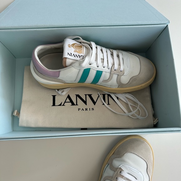 LANVIN WOMENS Clay Low Top Sneakers - Picture 8 of 9